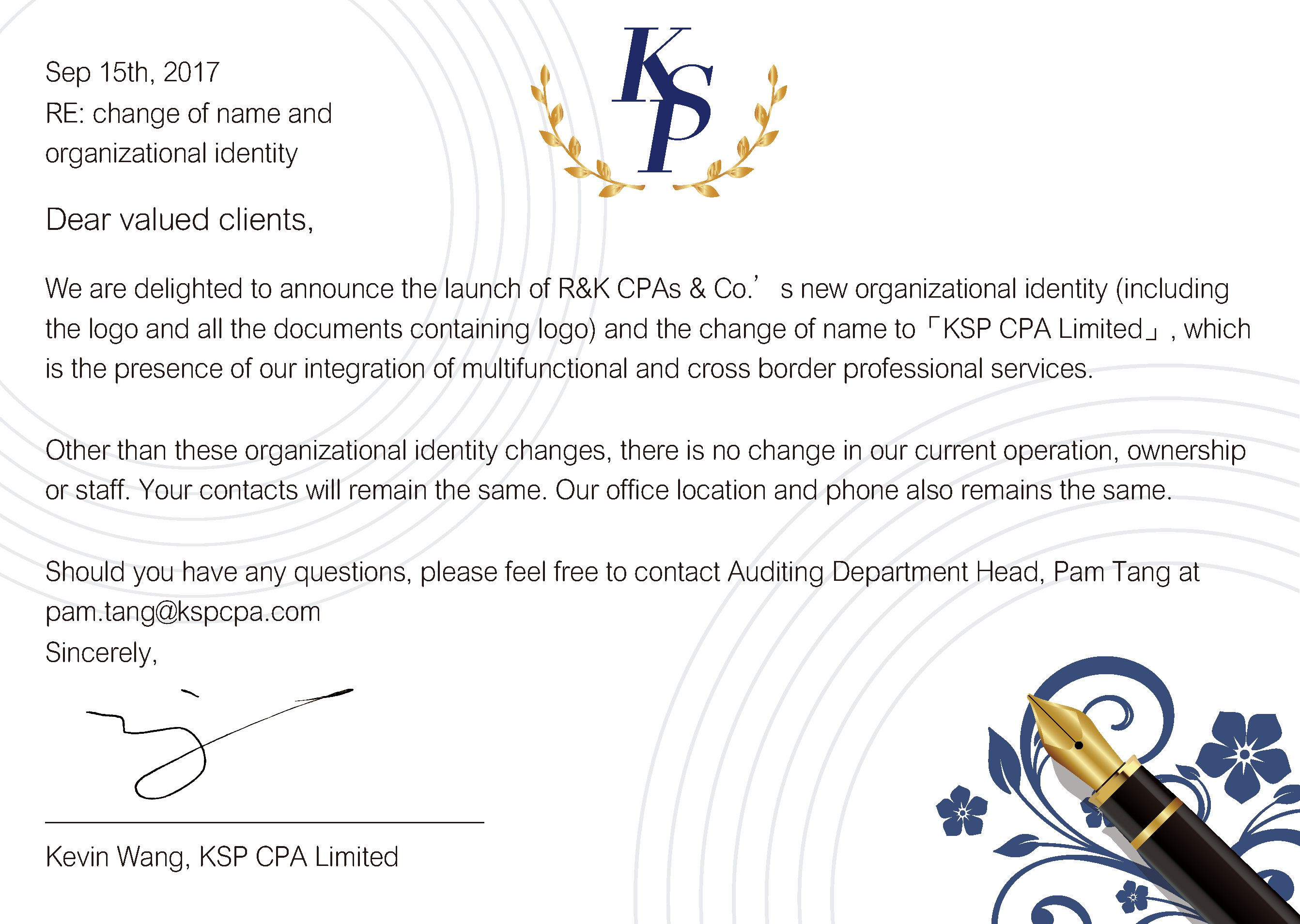 KSP更名通知-橫幅英文版- KSP凱博聯合會計師事務所-稅務、審計、專業顧問服務